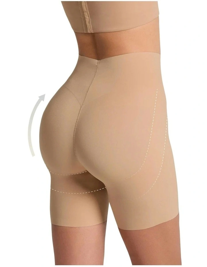 InvisiLift Seamless Butt-Lift Anti-Chafe Shorts in Beige image 3