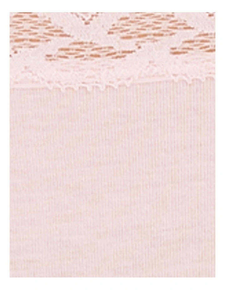 Bliss Lace Trim Pima Cotton Hipster Girl Brief in Blushing Pink image 3