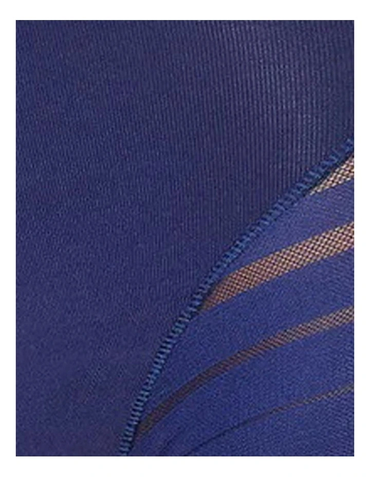 Lace Stripe Undetectable Seamless Shaping Brief in Blue image 7