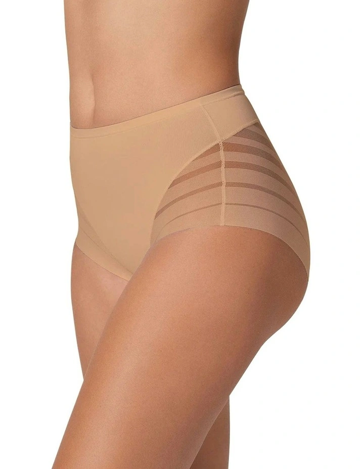 Lace Stripe Undetectable Seamless Shaping Brief in Golden Beige image 2