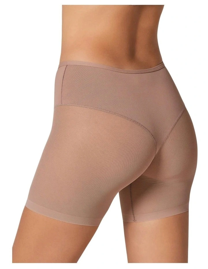 Truly Undetectable Sheer Tummy Control Short in Brown image 2