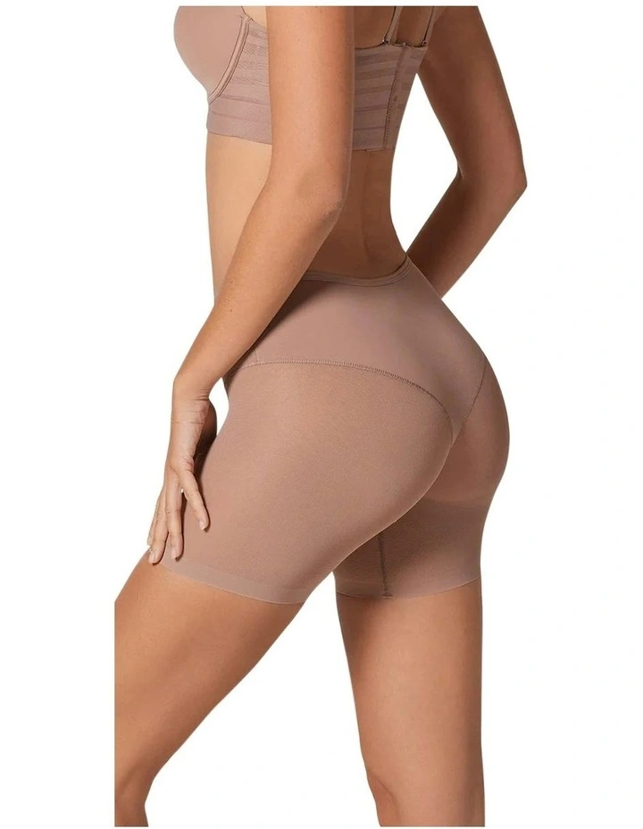 Truly Undetectable Sheer Tummy Control Short in Brown image 4