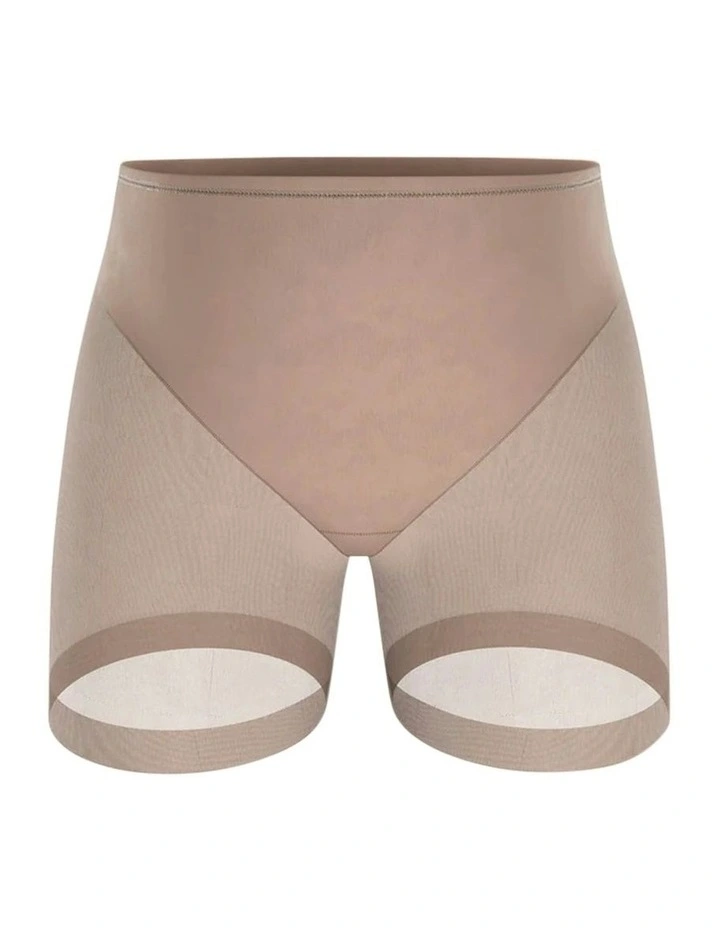 Truly Undetectable Sheer Tummy Control Short in Brown image 6