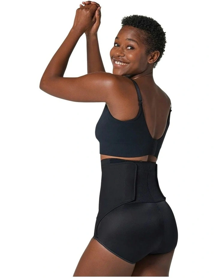 Bellyflex Total Adjustable Post-Surgery or Postpartum Belly Wrap Brief in Black image 2