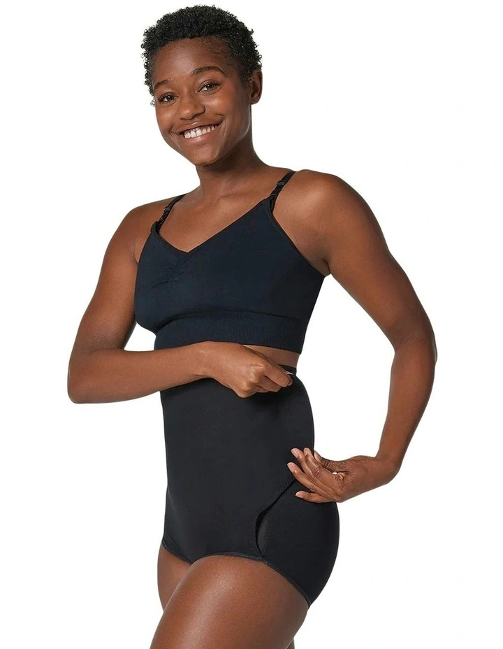 Bellyflex Total Adjustable Post-Surgery or Postpartum Belly Wrap Brief in Black image 5