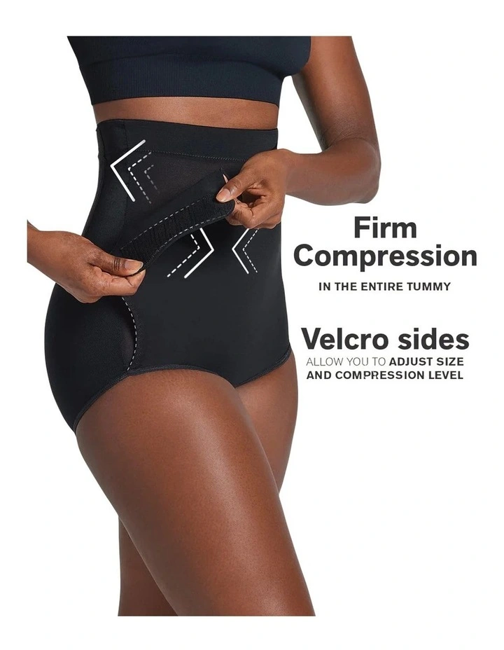Bellyflex Total Adjustable Post-Surgery or Postpartum Belly Wrap Brief in Black image 6