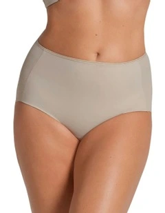 Perfect Fit Seamless High Waist Shaping Brief in Beige