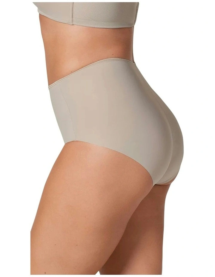 Perfect Fit Seamless High Waist Shaping Brief in Beige image 2