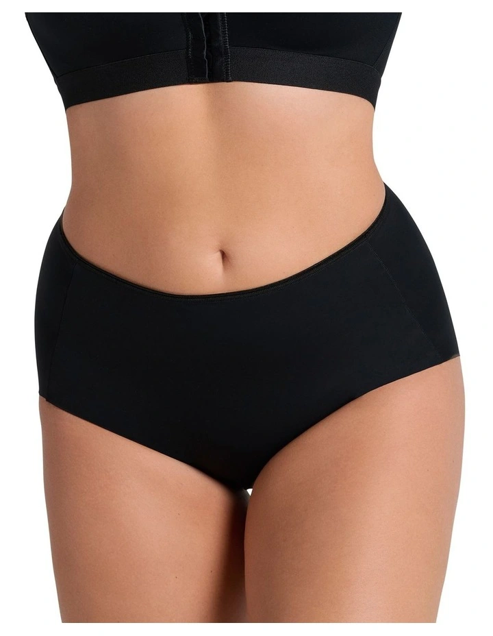 Perfect Fit Seamless High Waist Shaping Brief in Black image 1
