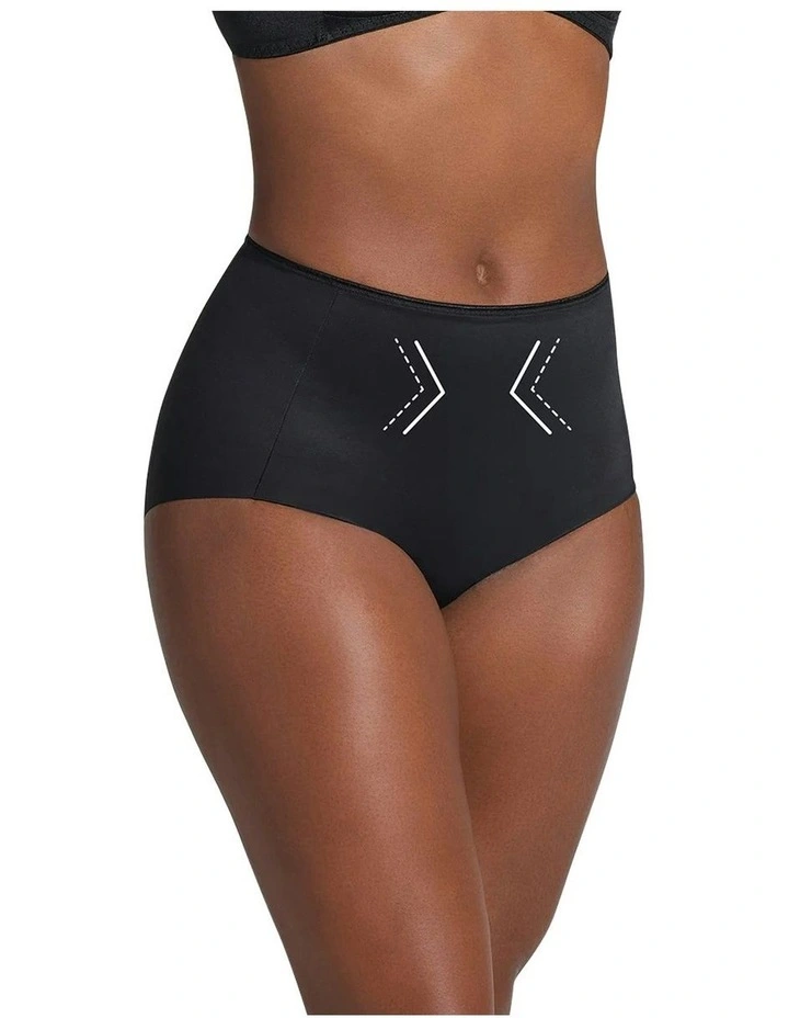 Perfect Fit Seamless High Waist Shaping Brief in Black image 5