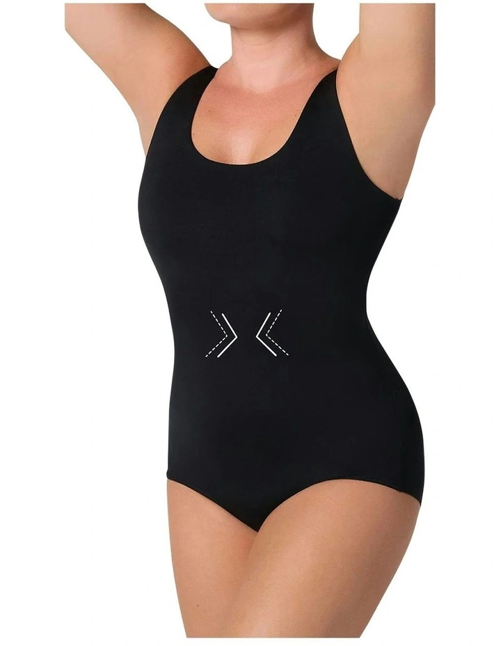 Bare Boldly Sleeveless Shaping Tummy Control Bodysuit in Black image 5