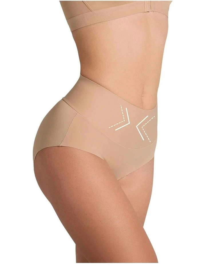 FusedContour No Show Firm Control Shaping Brief in Golden Beige image 3
