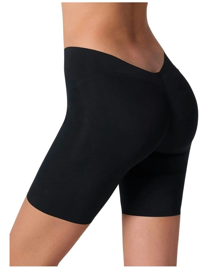 InvisiPlunge Undetectable Low Back Shapewear Shorts in Black image 2