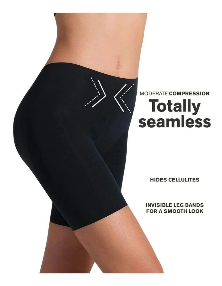 InvisiPlunge Undetectable Low Back Shapewear Shorts in Black image 3