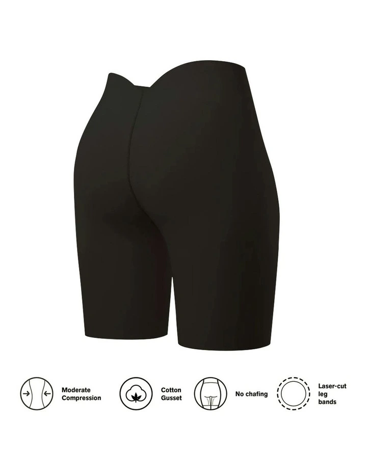 InvisiPlunge Undetectable Low Back Shapewear Shorts in Black image 7