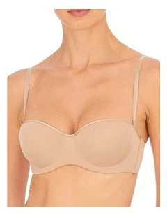 Reflex Convertible-to-Strapless Wired Push Up Bandeau Bra in Beige