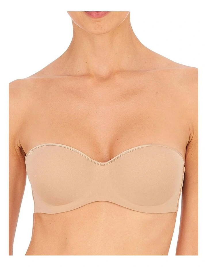 Reflex Convertible-to-Strapless Wired Push Up Bandeau Bra in Beige image 3