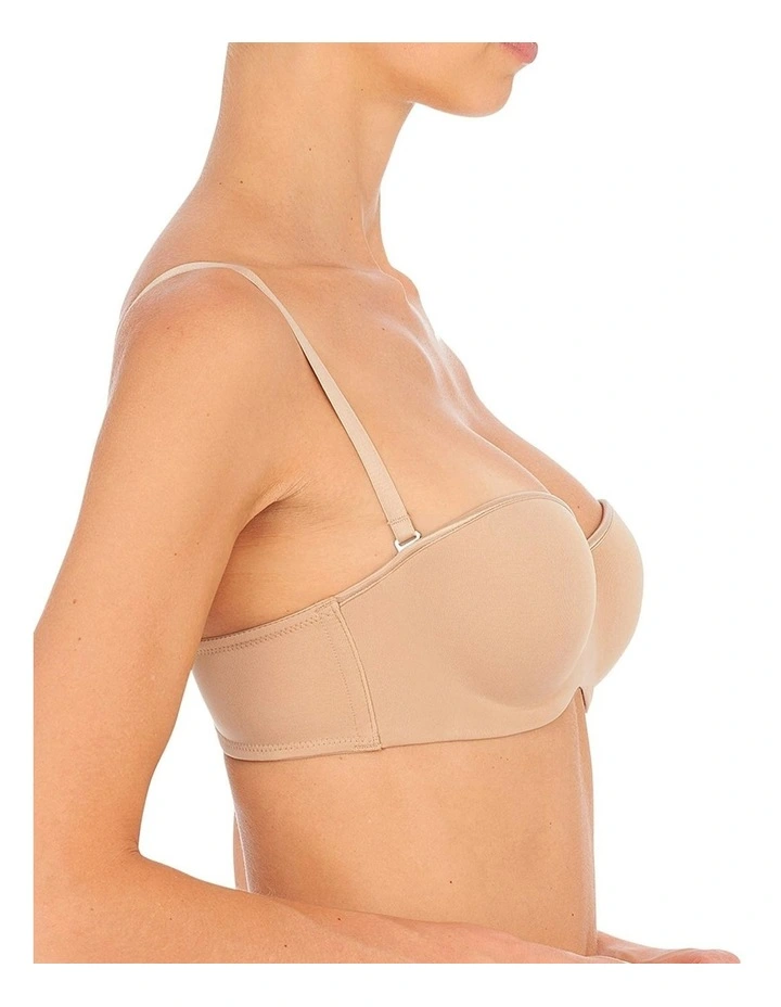 Reflex Convertible-to-Strapless Wired Push Up Bandeau Bra in Beige image 7