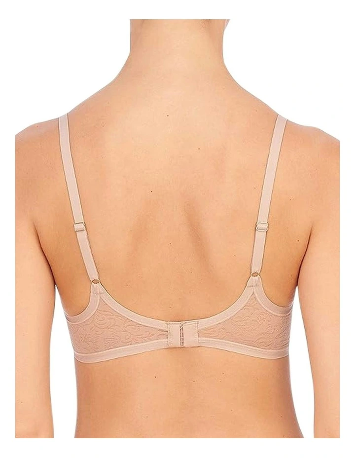 Jacquard Lace Wired Contour T-shirt Bra in Beige image 2