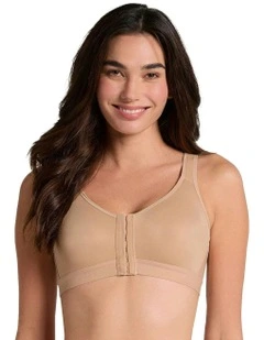 Multi Functional Posture Corrector Wireless Front Open Bra in Beige