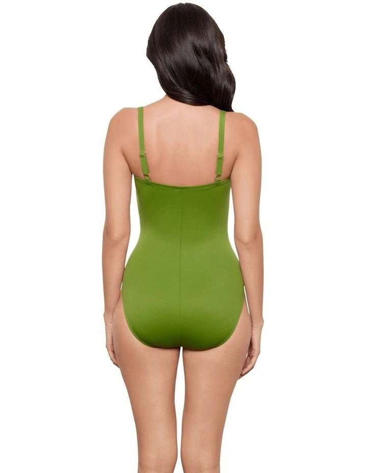 Rock Solid Starr Underwired One Piece Shaping Swimsuit in Sweet Pea image 2
