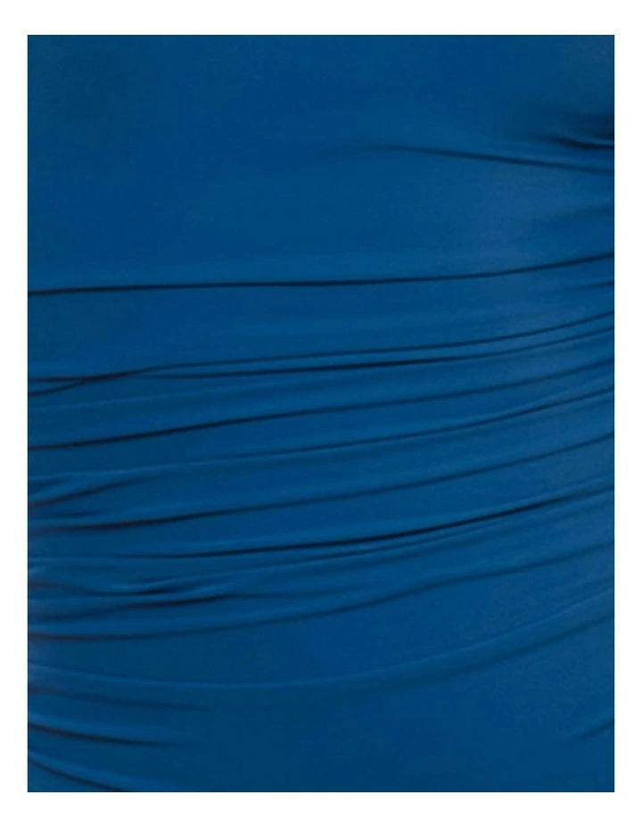 Rock Solid Aphrodite High Neck Shaping Swimsuit in Blue image 7