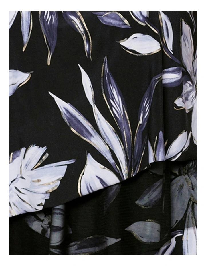Fiore di Luna Mirage Loose Fit Slimming Underwired Tankini Top in Black/White image 7