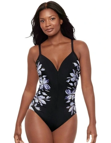 Fiore di Luna Temptation Underwired Low Back Shaping Swimsuit in Black
