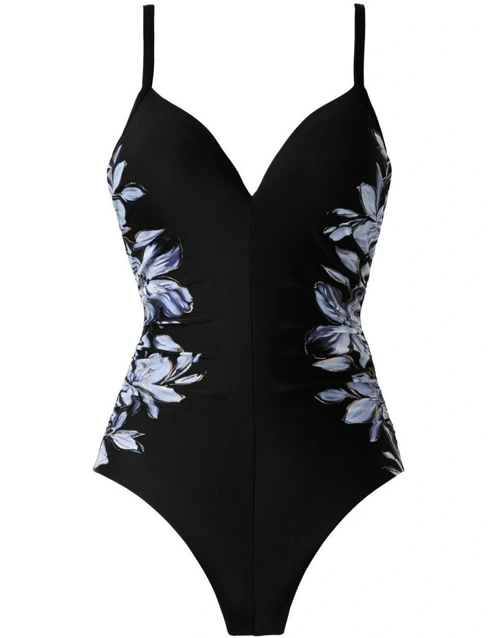Fiore di Luna Temptation Underwired Low Back Shaping Swimsuit in Black image 6
