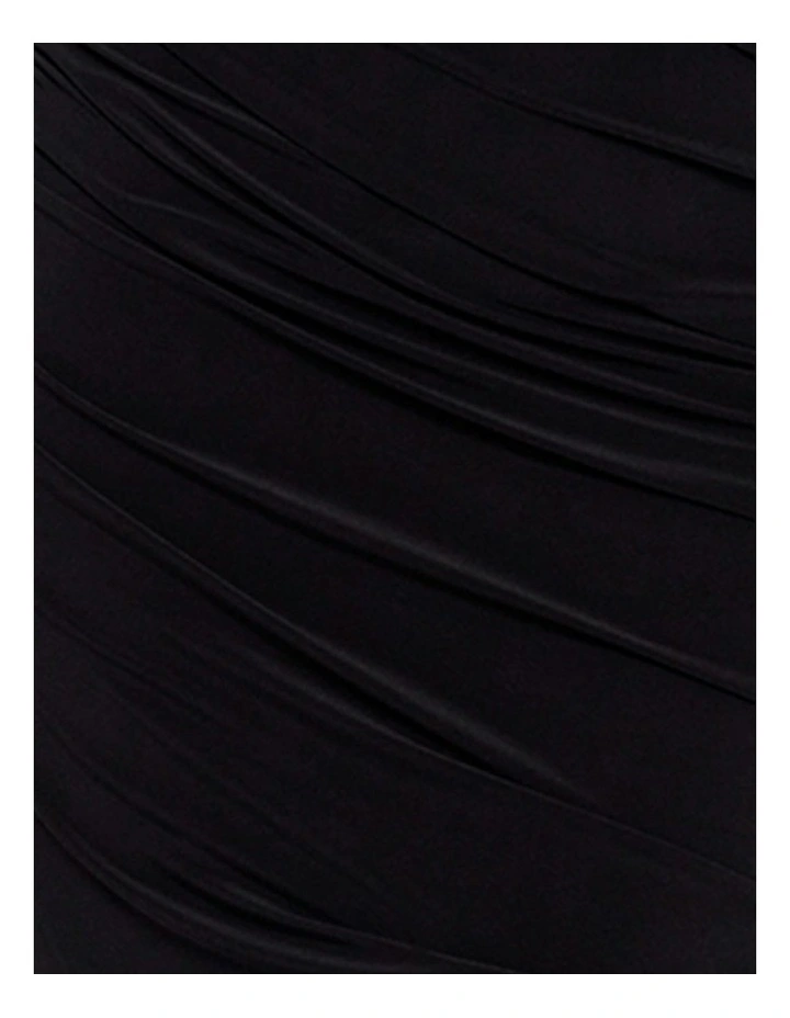 Regi Bodycon Sleeveless Midi Shaping Dress in Black image 6