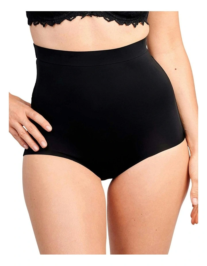 Perfect Touch Seamless Ultra High Waist Shaping Brief in Black image 1