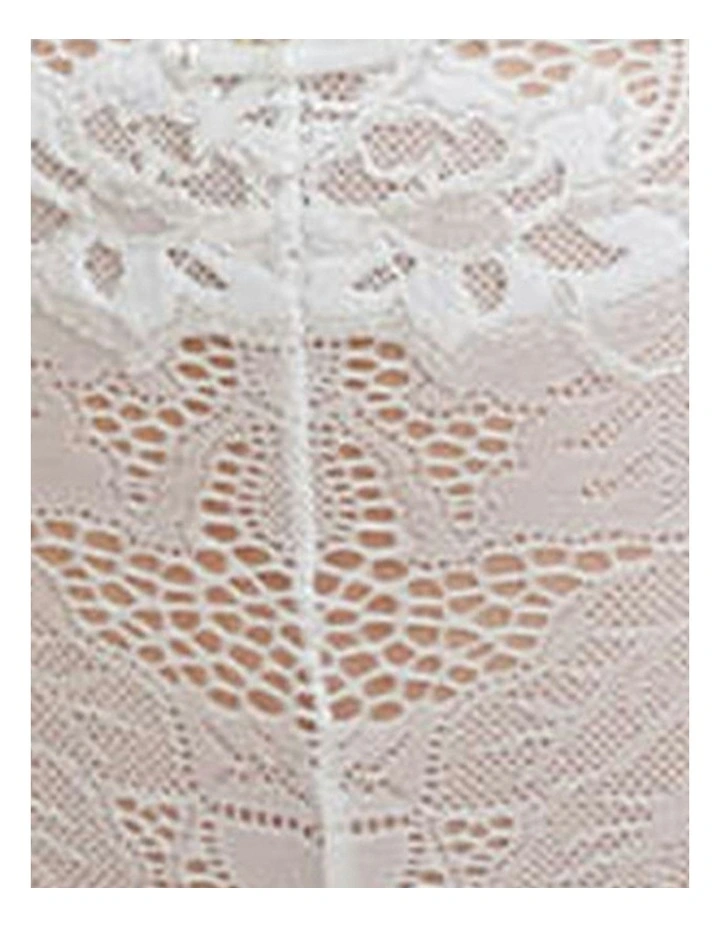 Arum Prima Mid Rise Sheer Stretch Lace Brief in White image 6