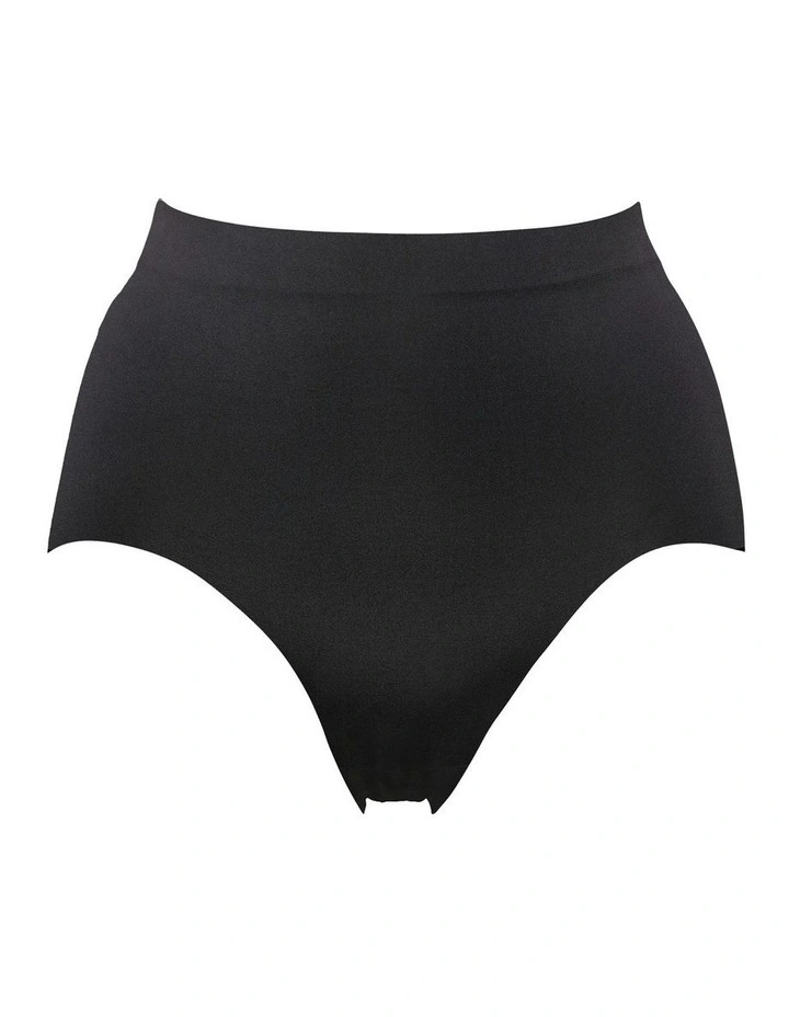 Perfect Touch Seamless High Waist Shaping Brief in Black image 5