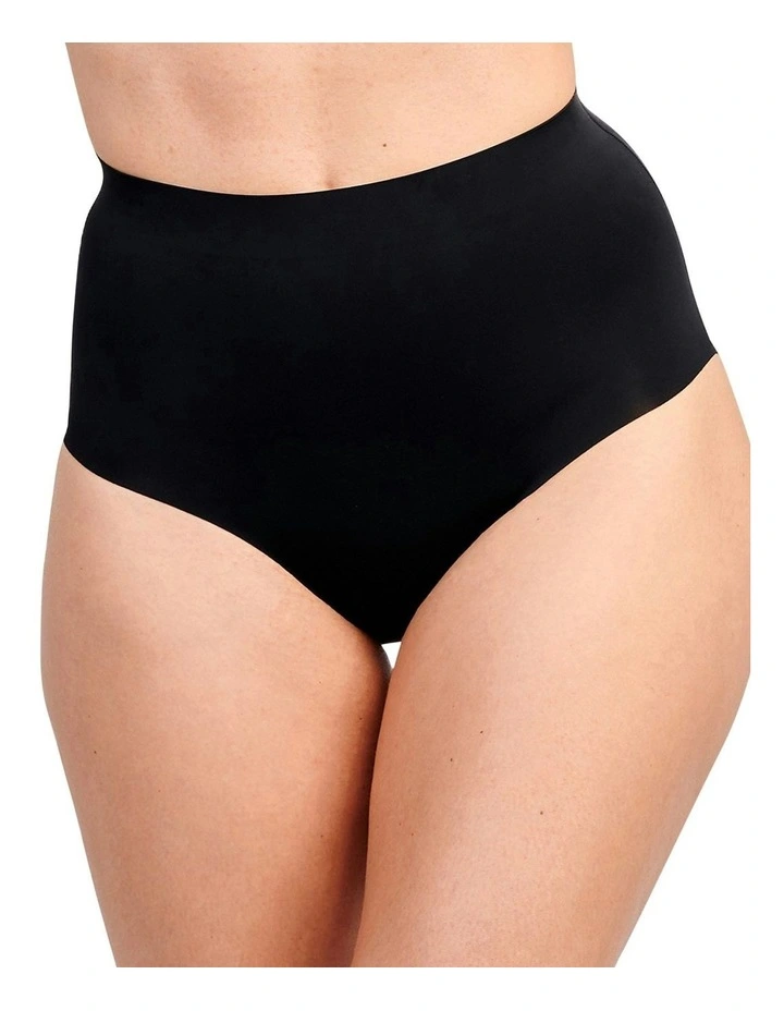 Perfect Touch Seamless High Waist Shaping Brief in Black image 7