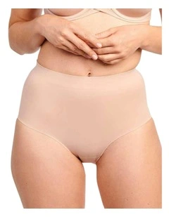 Perfect Touch Seamless High Waist Shaping Brief in Beige