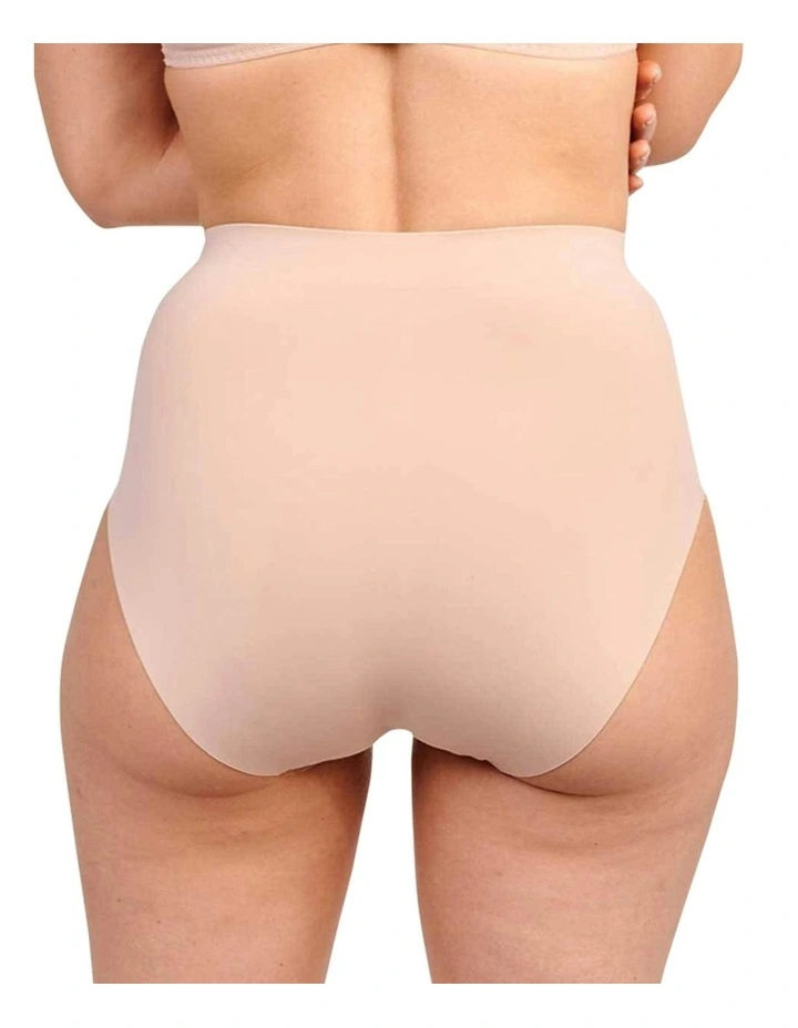Perfect Touch Seamless High Waist Shaping Brief in Beige image 2