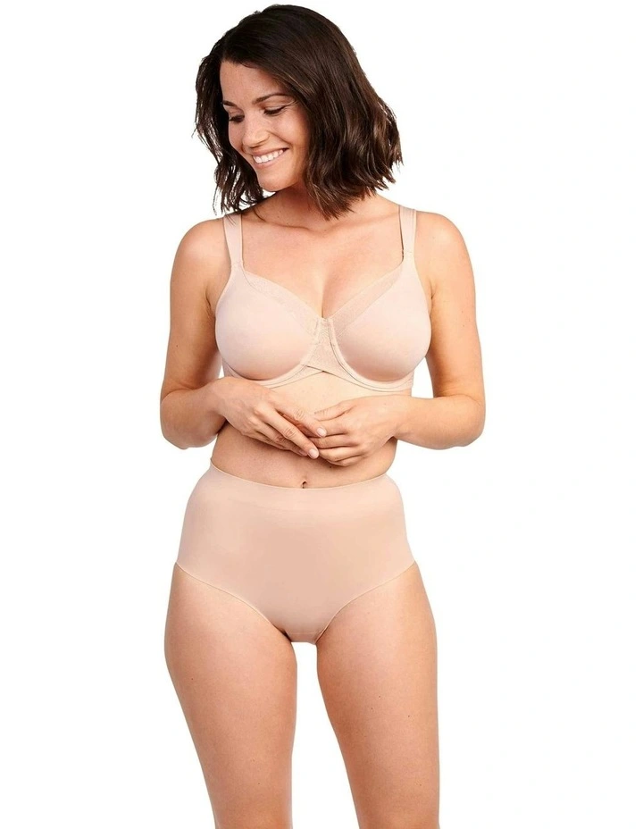Perfect Touch Seamless High Waist Shaping Brief in Beige image 4