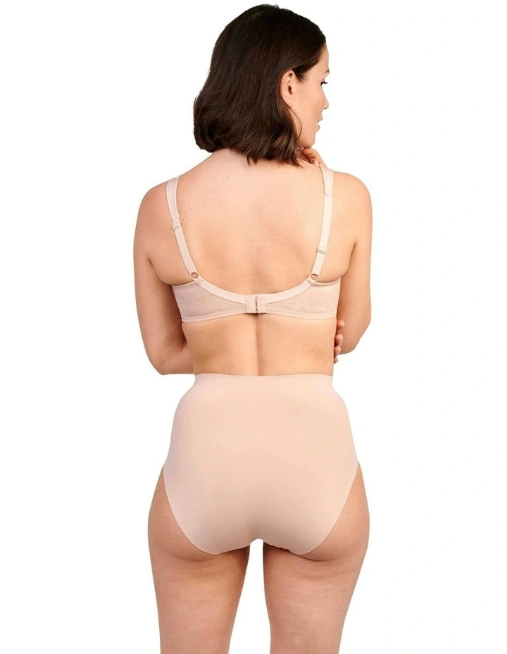Perfect Touch Seamless High Waist Shaping Brief in Beige image 5