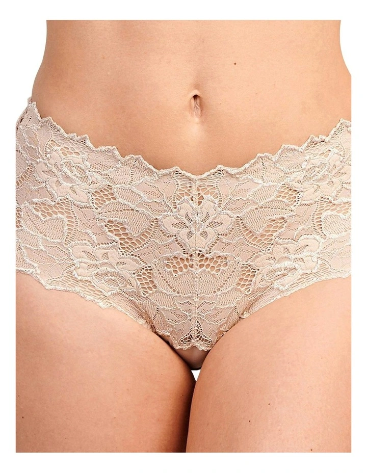 Arum Mid-Rise Lace Brief in Skin image 3