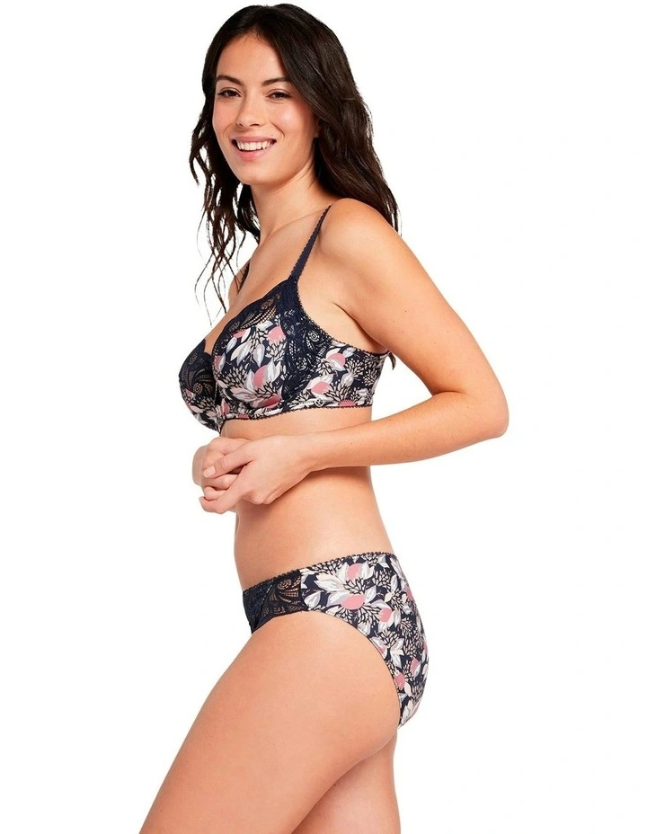 Ariane Fantaisy Microfibre And Lace Bikini Brief in Blue image 6