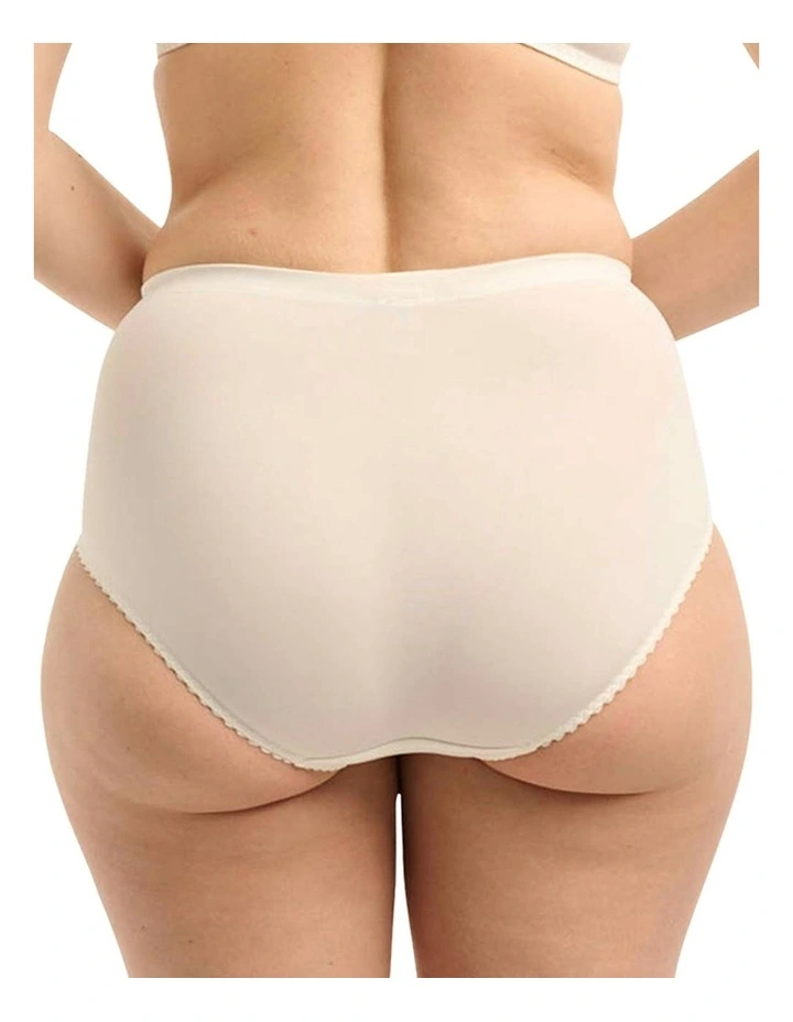 Narcisse Plus Size High Waist Shaping Brief in White image 2