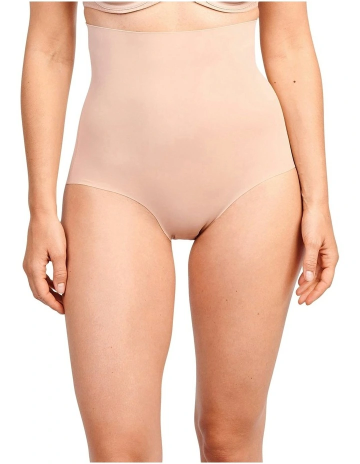 Perfect Touch Seamless Ultra High Waist Shaping Brief in Beige image 3