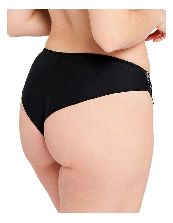 Arum Gala High Cut Lace Tanga Brief in Black image 2