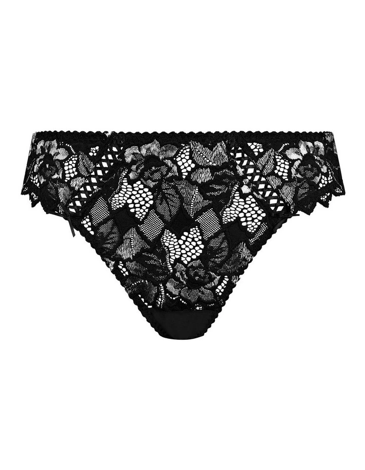 Arum Gala High Cut Lace Tanga Brief in Black image 7