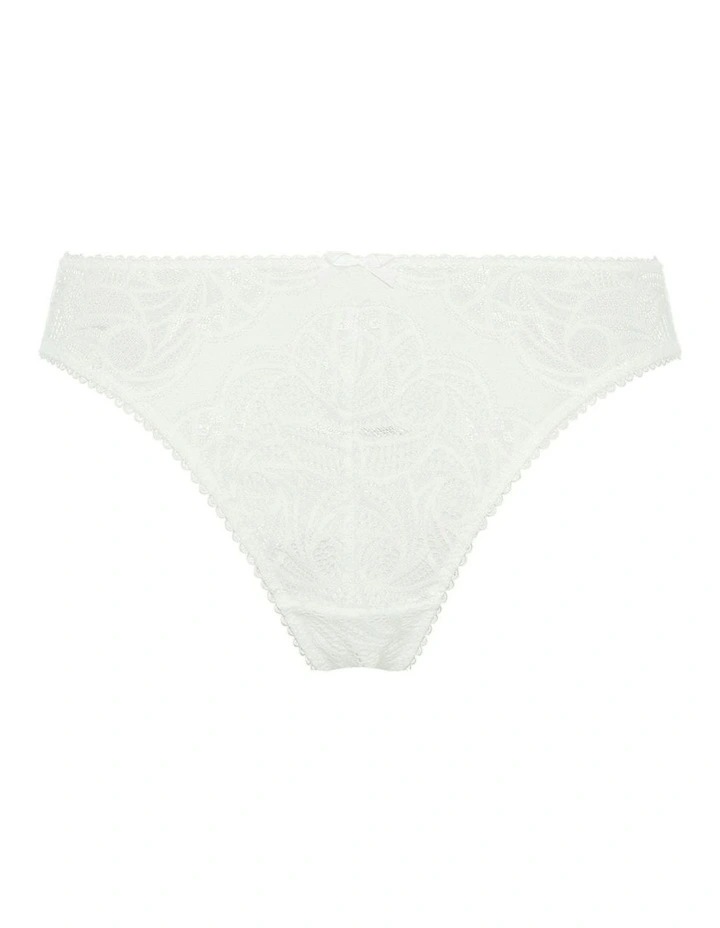 Ariane Lace Brazilian Cut Brief in Ivory image 5