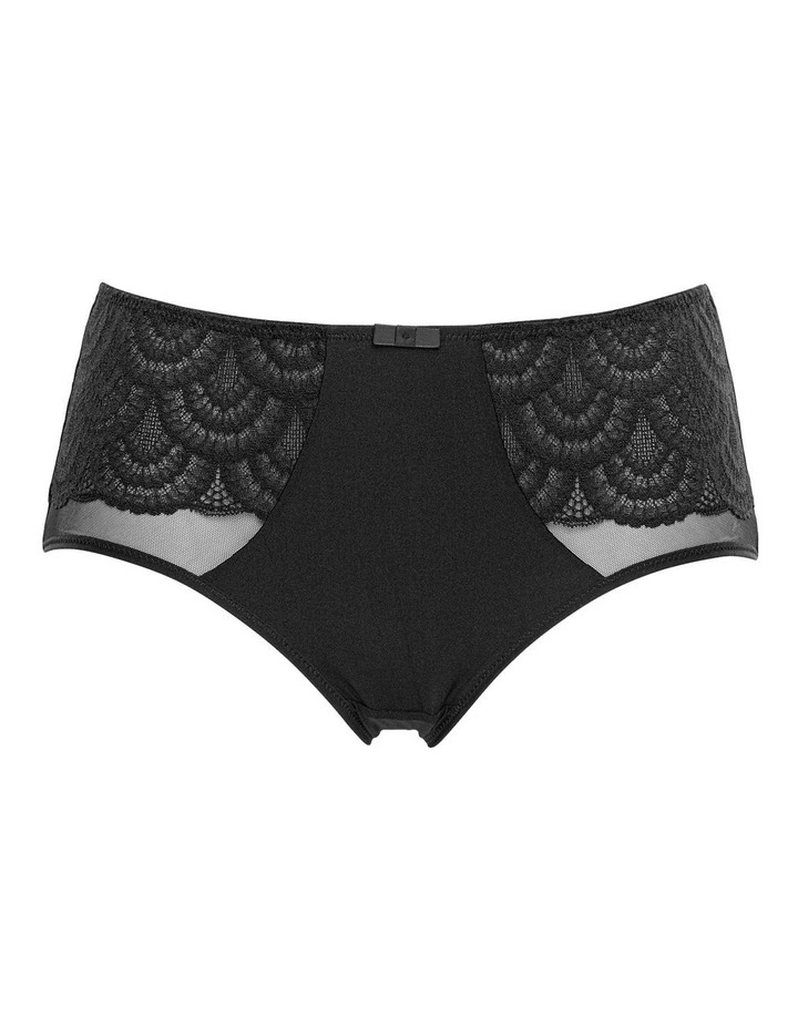 So Feminine Plus Size Microfibre Shorties in Black image 5