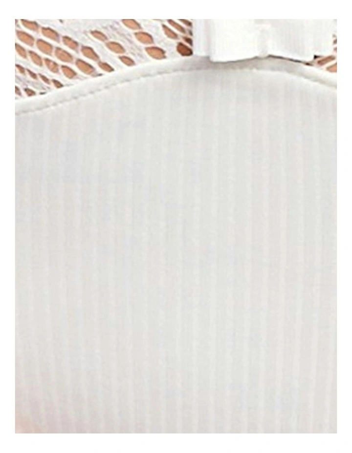 Ariane Essential Ribbed Microfibre Bikini Brief With Lace in Ivory image 6