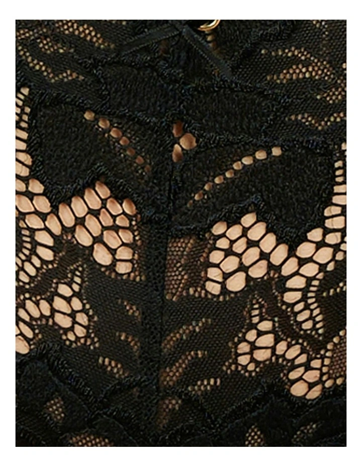 Arum Prima Mid Rise Sheer Stretch Lace Brief in Black image 7