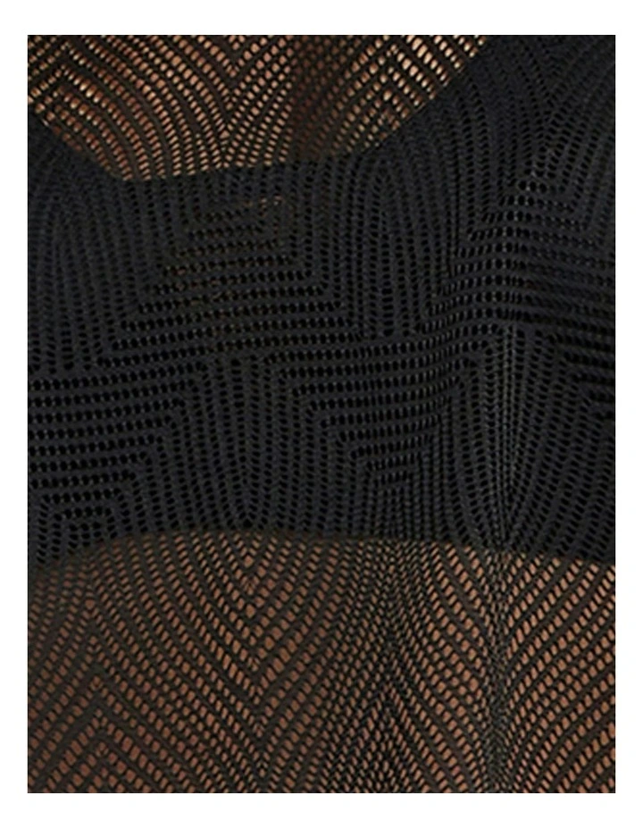 Thelma Sheer Lace Lingerie & Lounge Top in Black image 7