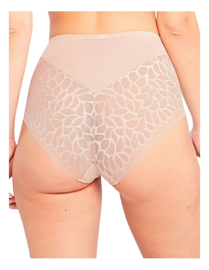 Perfect Curves High Waist Lace Shaping Brief in Blush image 2